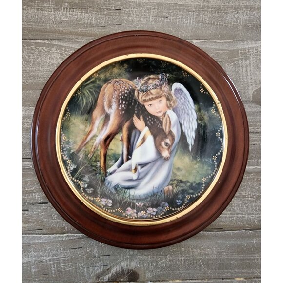 Limited Edition Bradford Exchange Plate "An Angels Devotion" By Donna Brooks COA - Picture 4 of 6